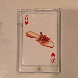 Christian Louboutin Ace of Hearts Playing Card with Shoe Design